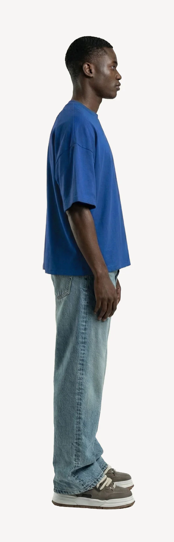 Cobalt Blue Oversized Boxy Tee. - Image 4