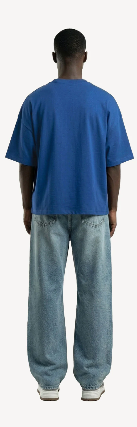 Cobalt Blue Oversized Boxy Tee. - Image 6