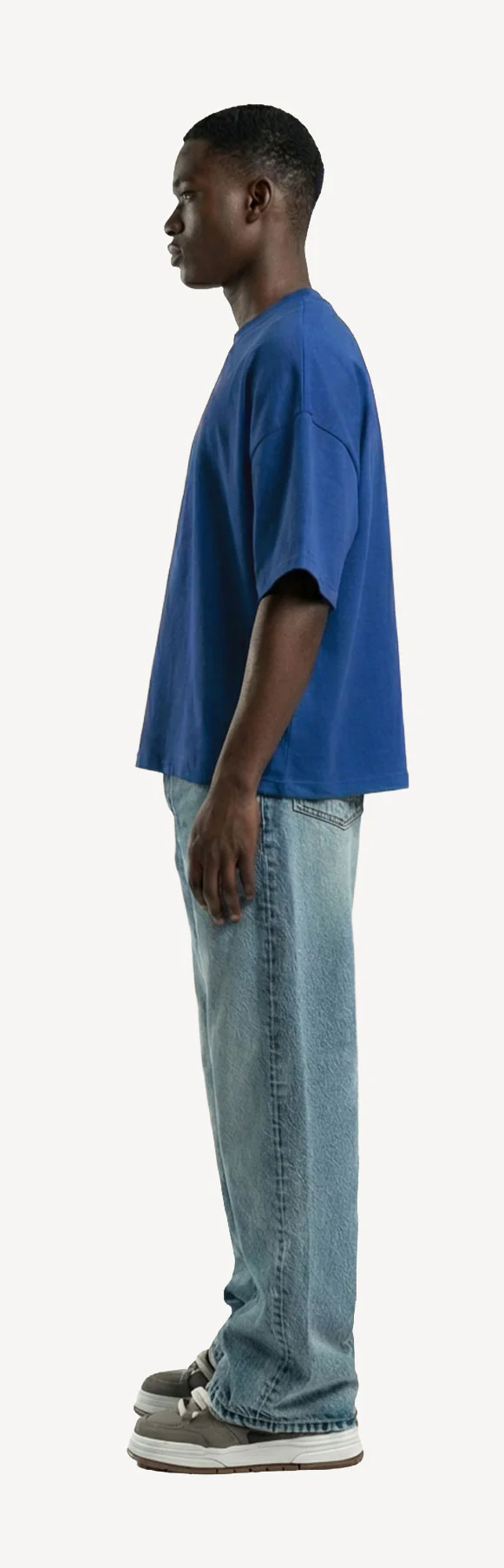 Cobalt Blue Oversized Boxy Tee. - Image 8