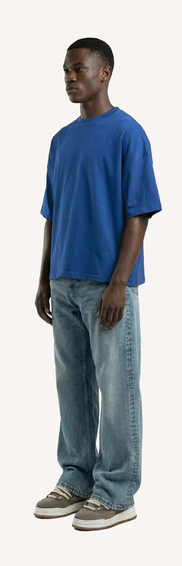 Cobalt Blue Oversized Boxy Tee. - Image 9
