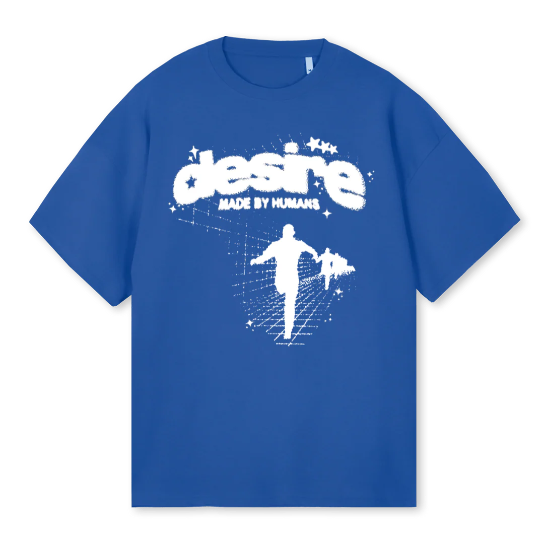 COBALTBLUEESCAPETEE Cobalt Blue Oversized Tee.