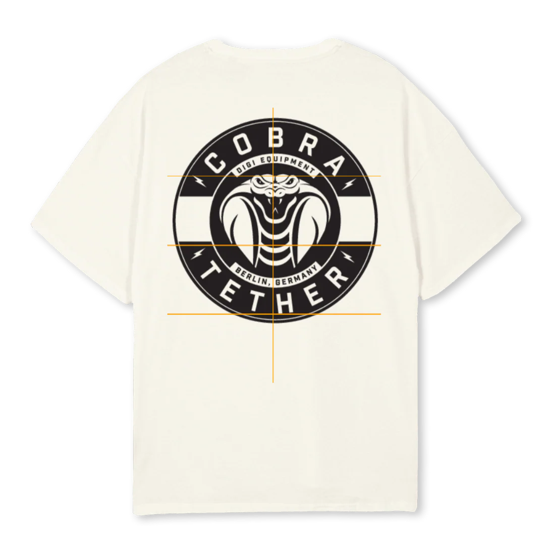 COBRATETHER Cream Oversized Tee. - Image 2