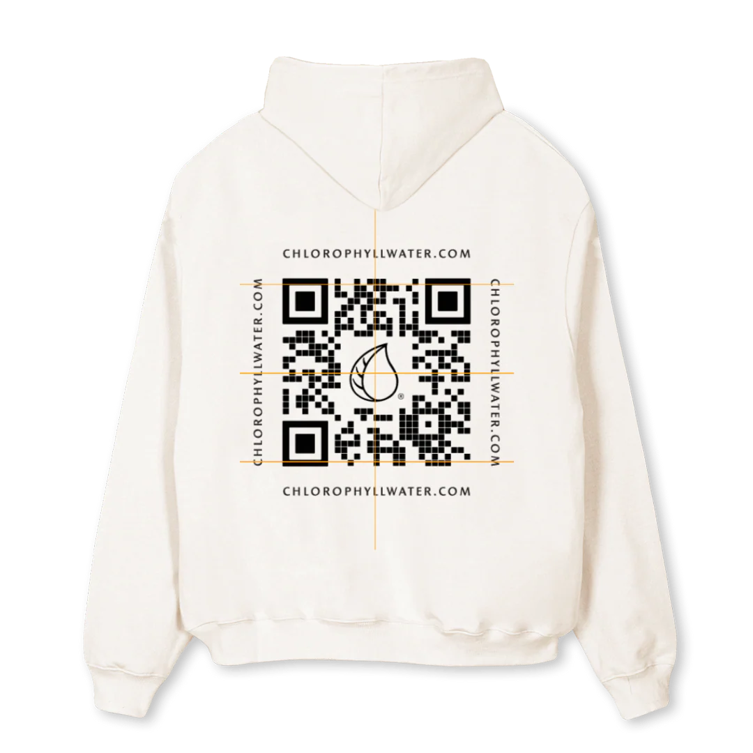 CODELOGO Vintage White Oversized Hoodie. - Image 2