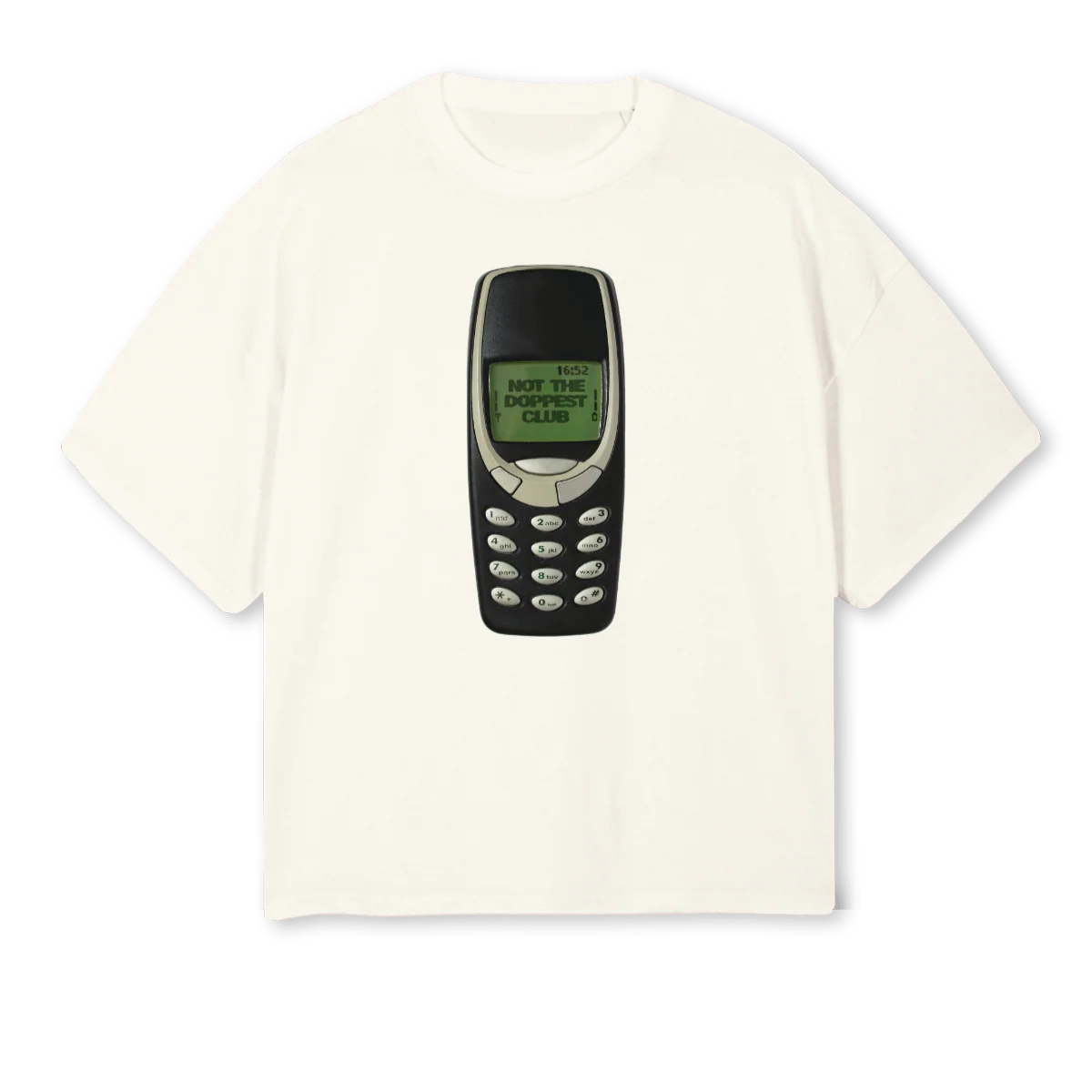 CODEPUK Cream Oversized Boxy Tee.