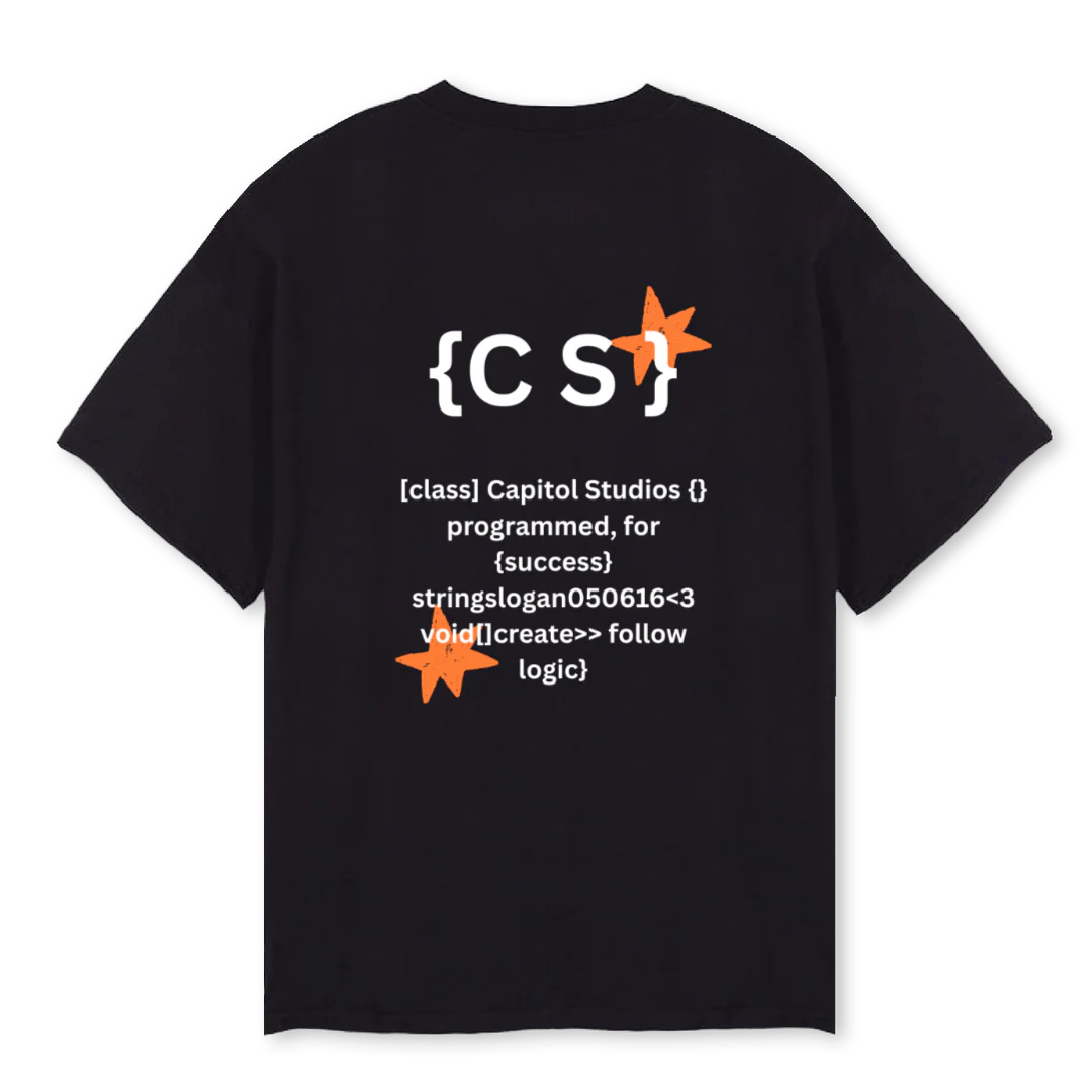 CODING NEGRO Black Oversized Tee. - Image 2