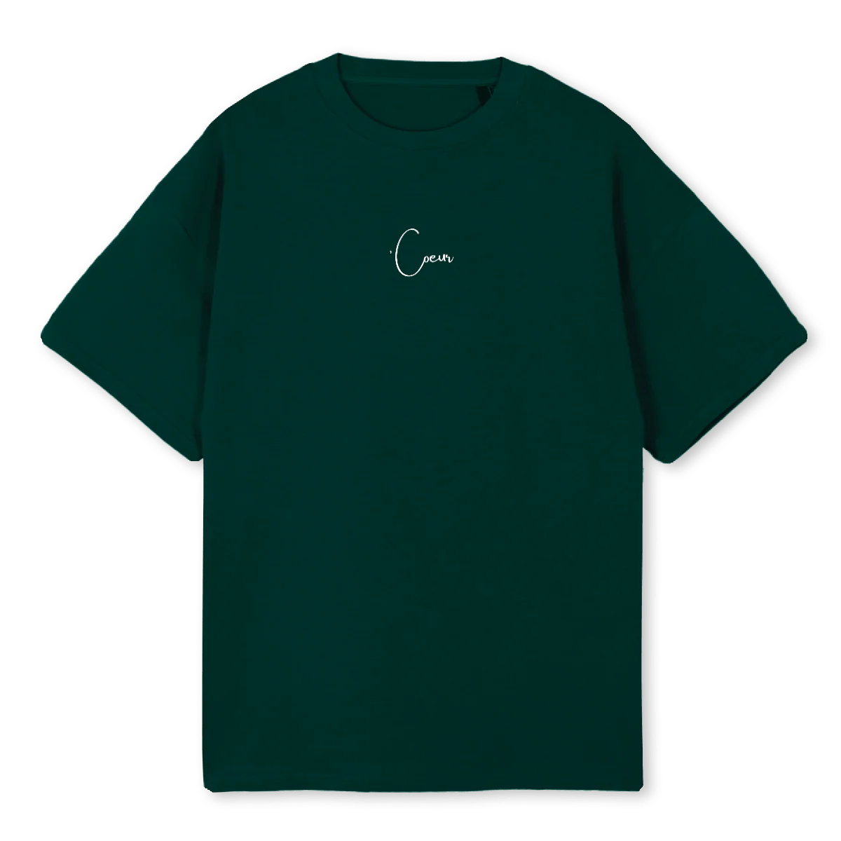 COEURSHIRTGRÜN Wild Green Oversized Tee.
