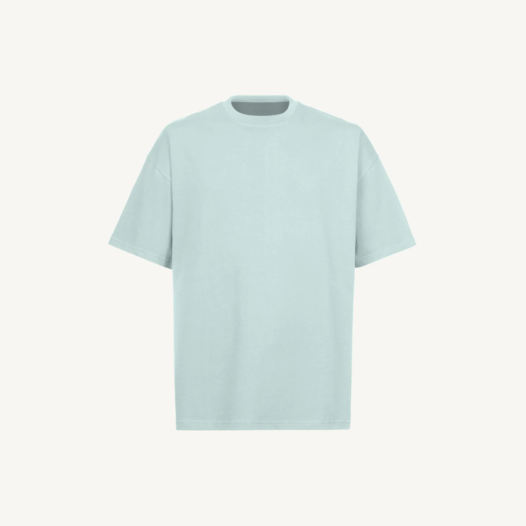 Cold Blue Oversized Tee Mockups.
