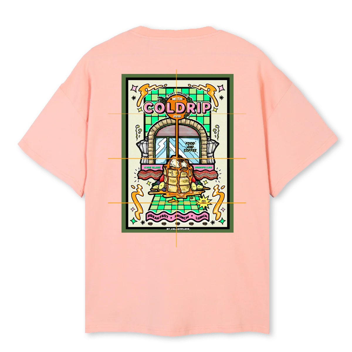 COLDRIP Pink Clay Oversized Tee. - Image 2