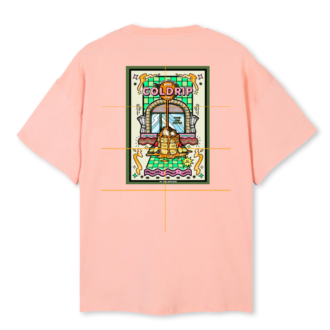 COLDRIP T SHIRTS Pink Clay Oversized Tee. - Image 2