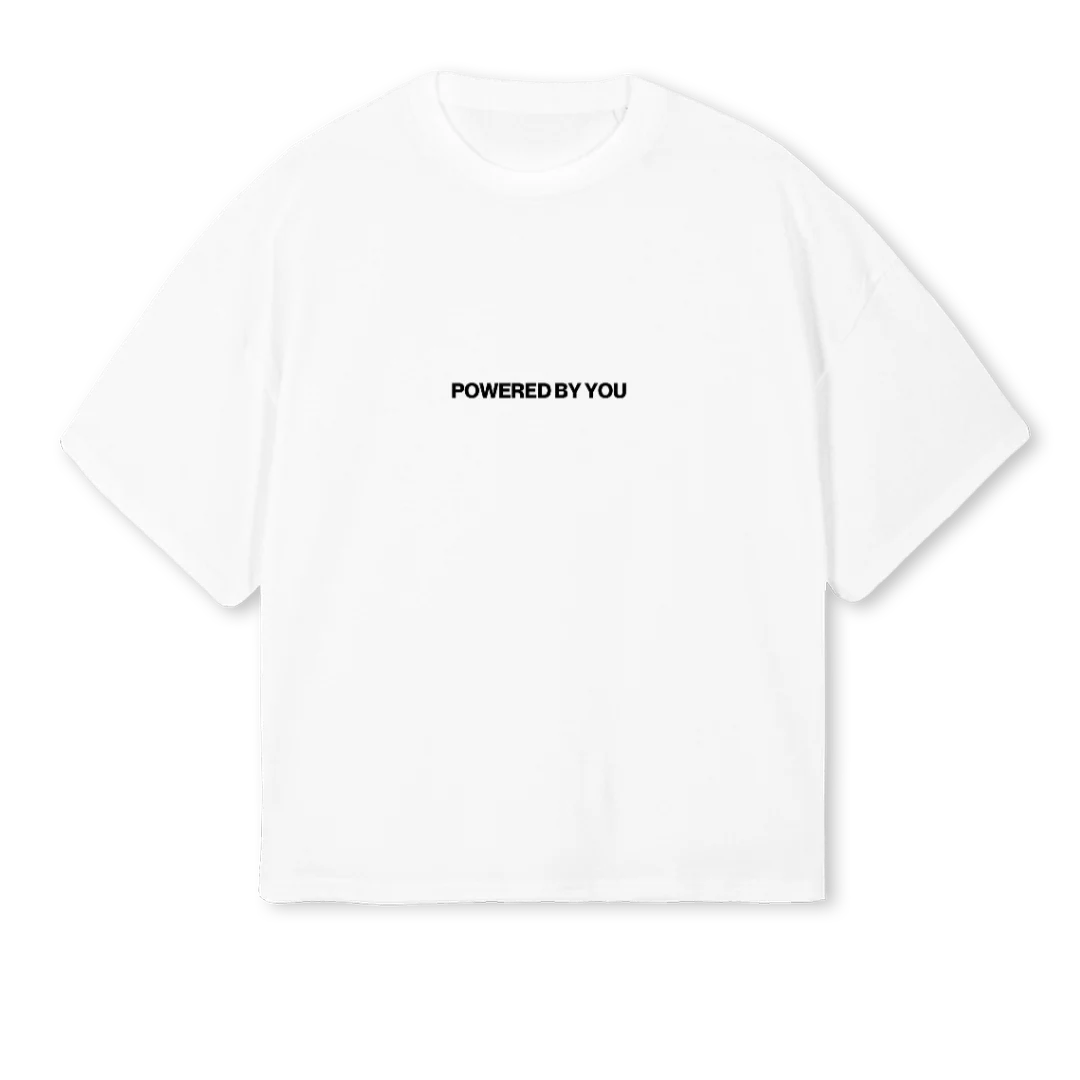 COLLECTION_2  White Oversized Boxy Tee.