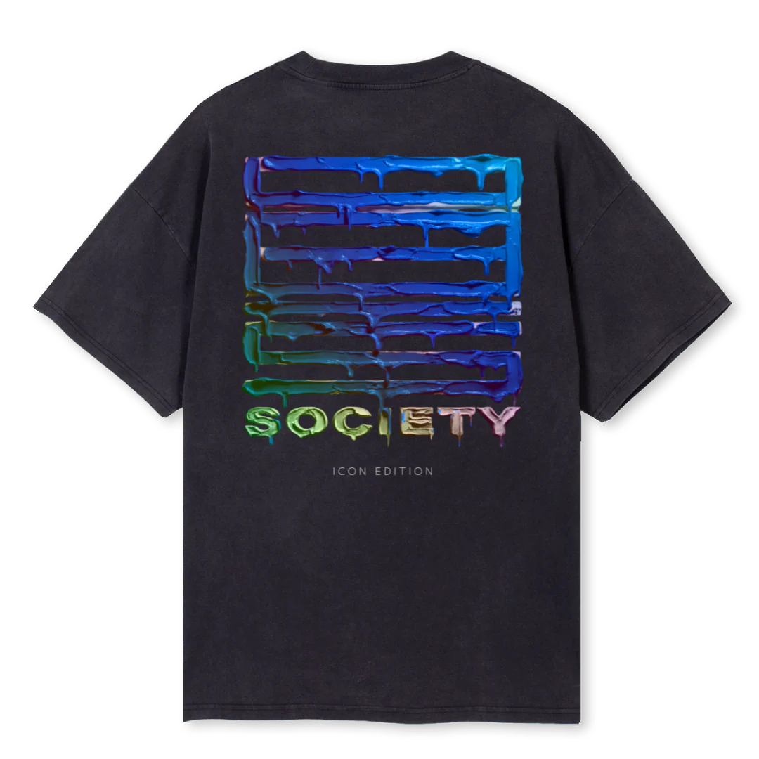 COLMELTVINT Vintage Black Oversized Tee. - Image 2