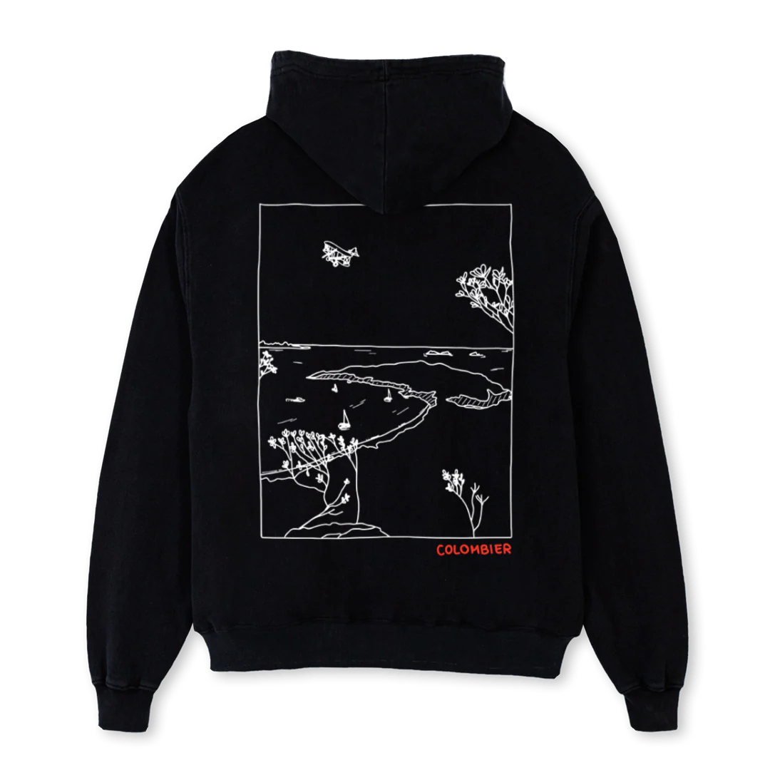 COLOMBIERPULLNOIR Black Oversized Hoodie. - Image 2