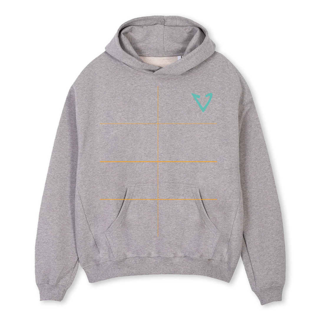 COMEHAVEALOOKRE Grey Marl Oversized Hoodie.
