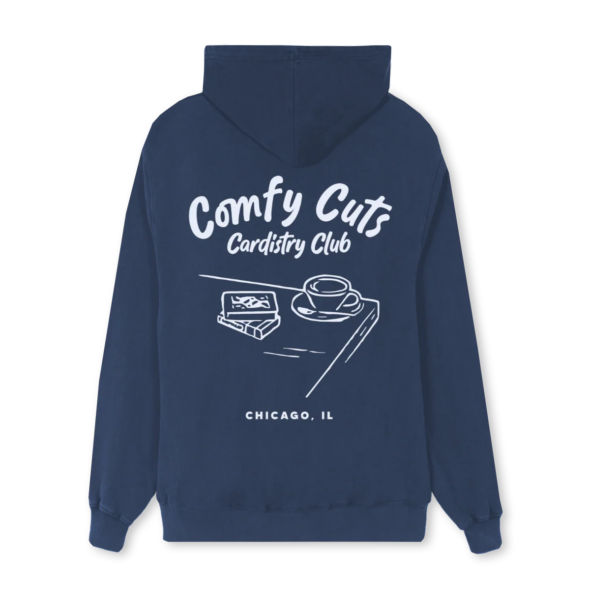 COMFY NAVY Navy Blue Regular Hoodie. - Image 2