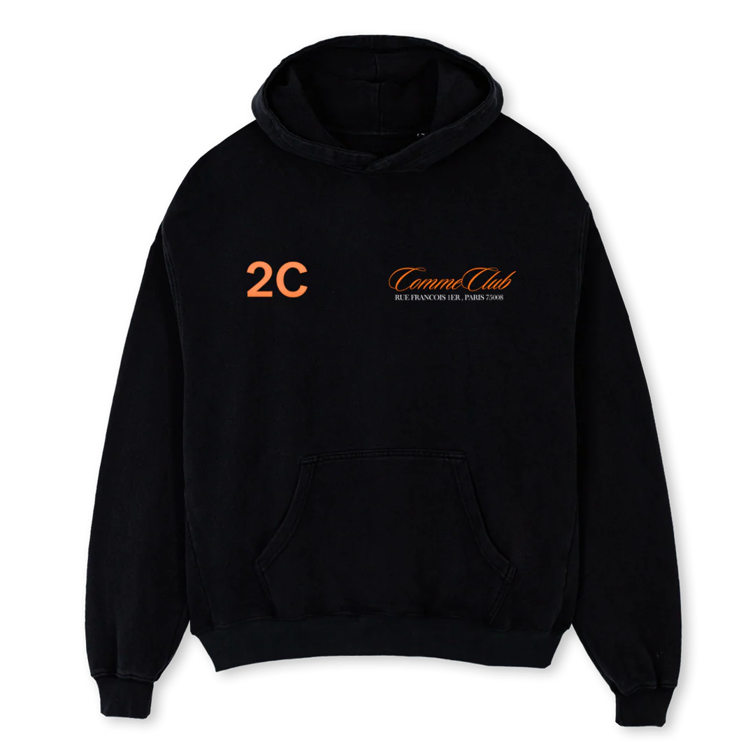 COMMECLUBSWEET Black Oversized Hoodie.