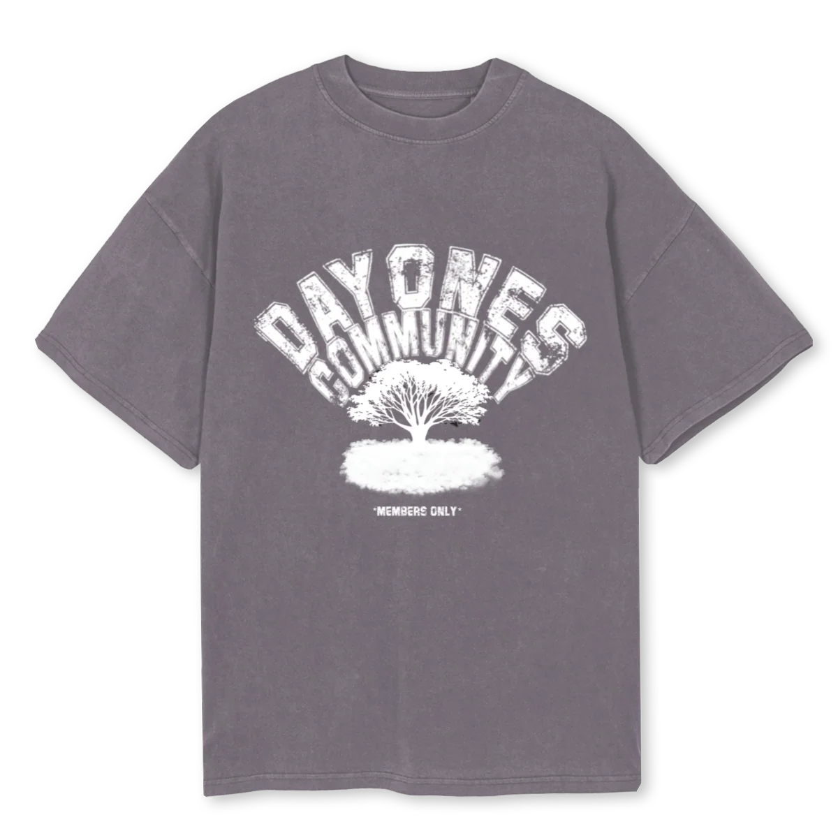 COMMUNITY Pigment Grey Oversized Tee.