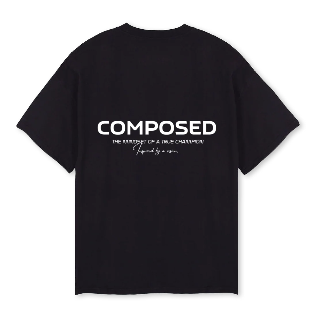 COMPOSEDBLKTEEONE Black Oversized Tee. - Image 2