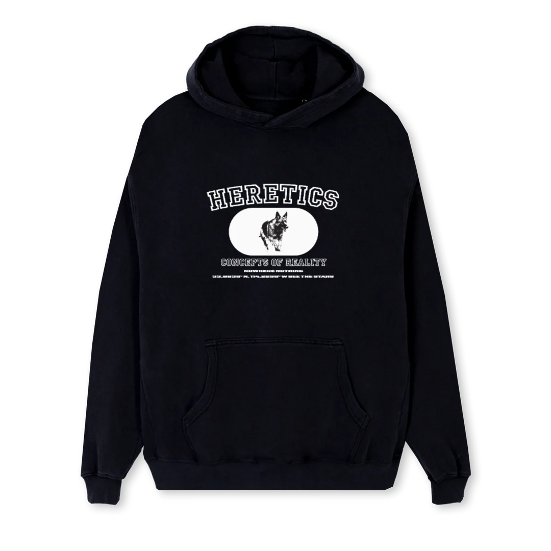 CONCEPTSHOOD Black Regular Hoodie.