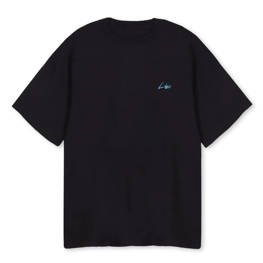 CONCHITAXLOBO Black Oversized Tee.