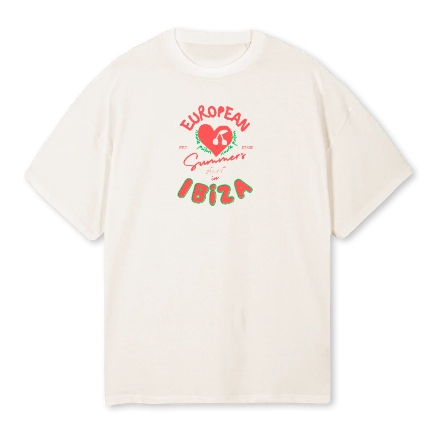 ISLANDCROP_VW Vintage White Oversized Tee
