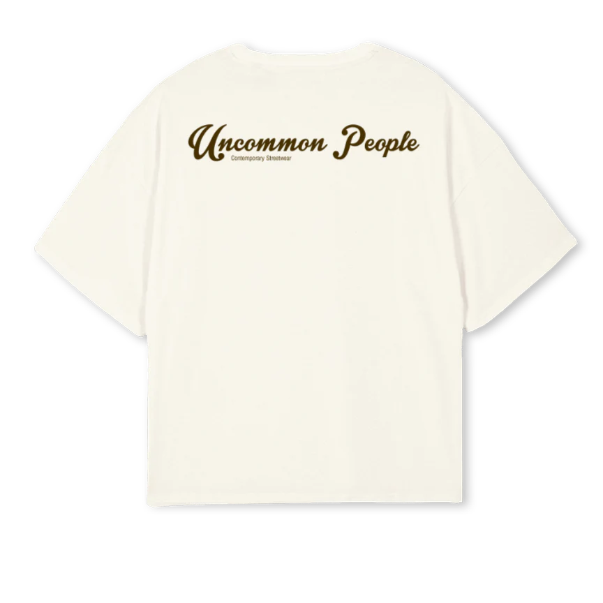 CONTEMPORARY  Cream Oversized Boxy Tee. - Image 2