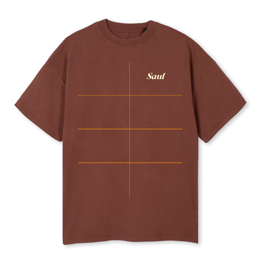 COOKIESNCREAM BROW Vintage Brown Oversized Tee.