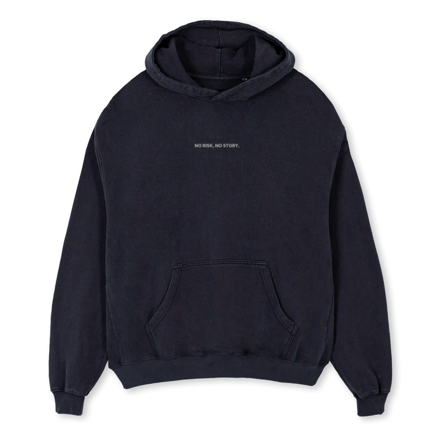 STORY Vintage Black Oversized Hoodie.
