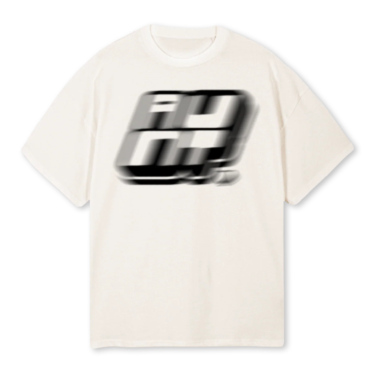 AUNTY BLA Vintage White Oversized Tee.