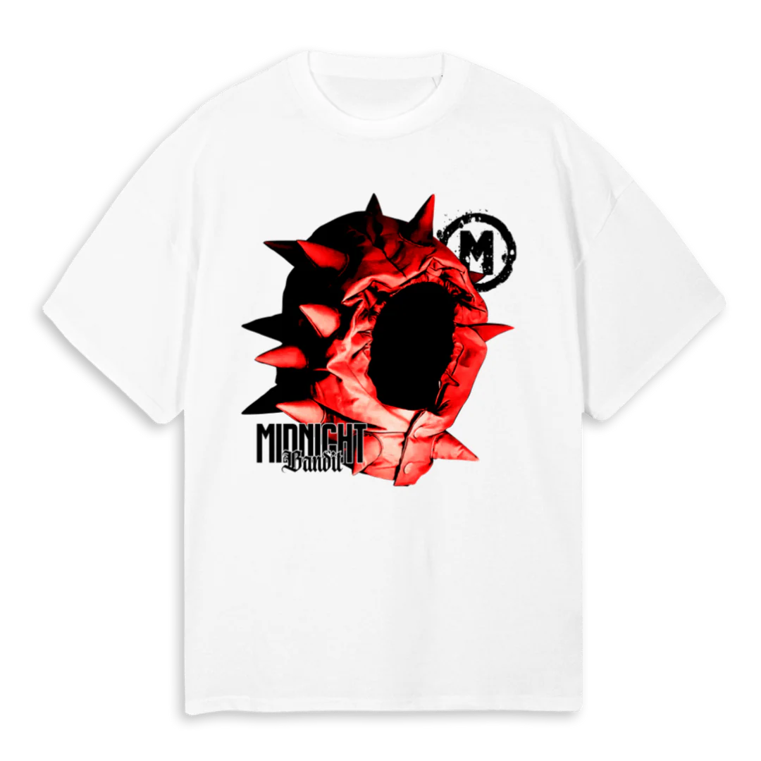 RED VAMP White Oversized Tee.