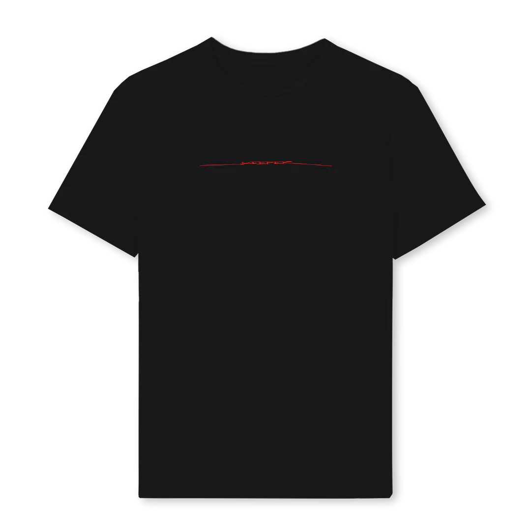 CORETEEONE Black Regular Tee.