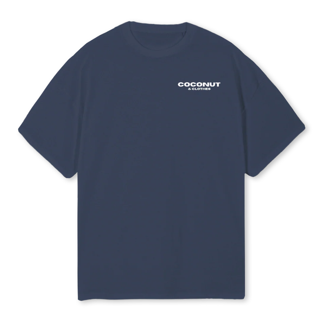 COROSSOL Navy Blue Oversized Tee.