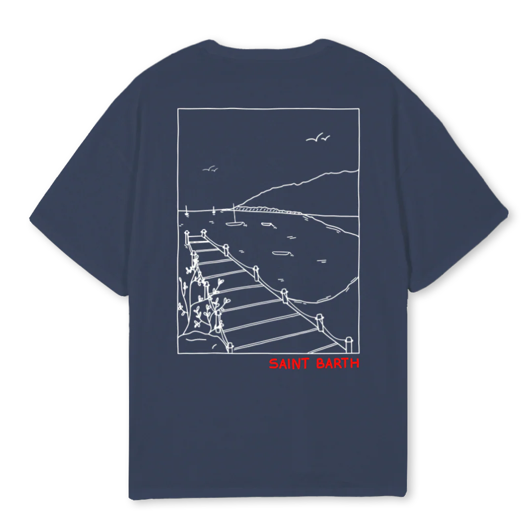 COROSSOL Navy Blue Oversized Tee. - Image 2