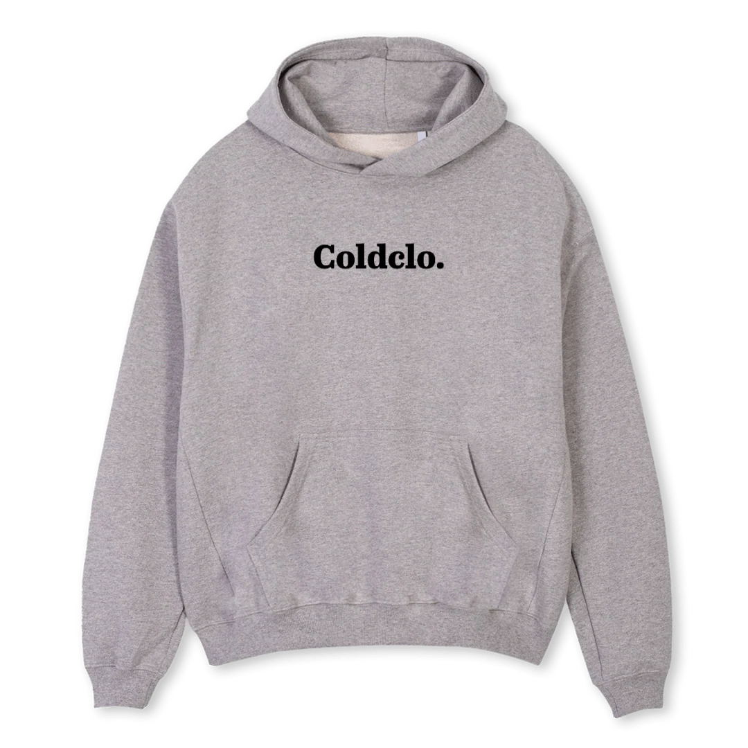 CORRECT_1  Grey Marl Oversized Hoodie.