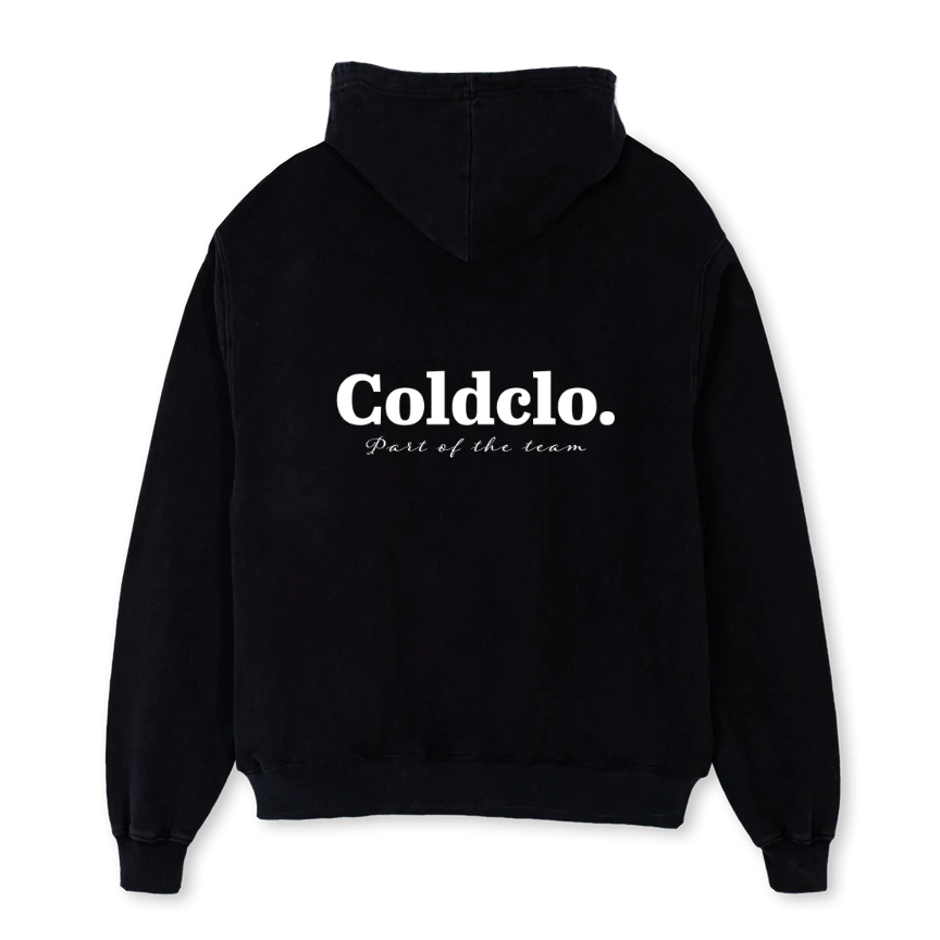 CORRECTBLACK Black Oversized Zipped Hoodie. - Image 2