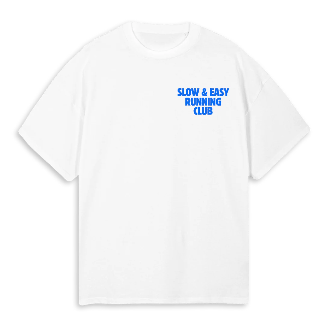 CORRIENDOLENTO White Oversized Tee.