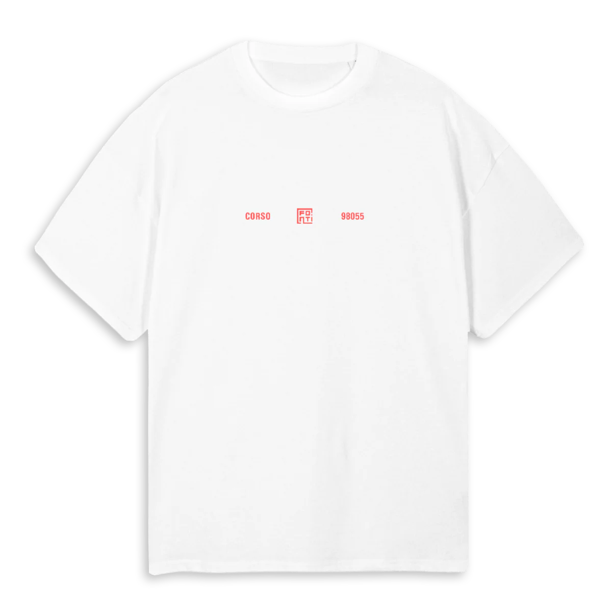 CORSO FONTI White Oversized Tee.