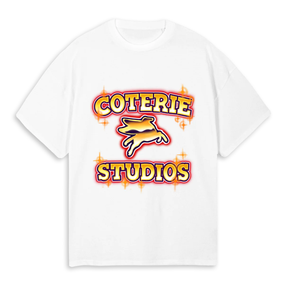 COTERIE White Oversized Tee.