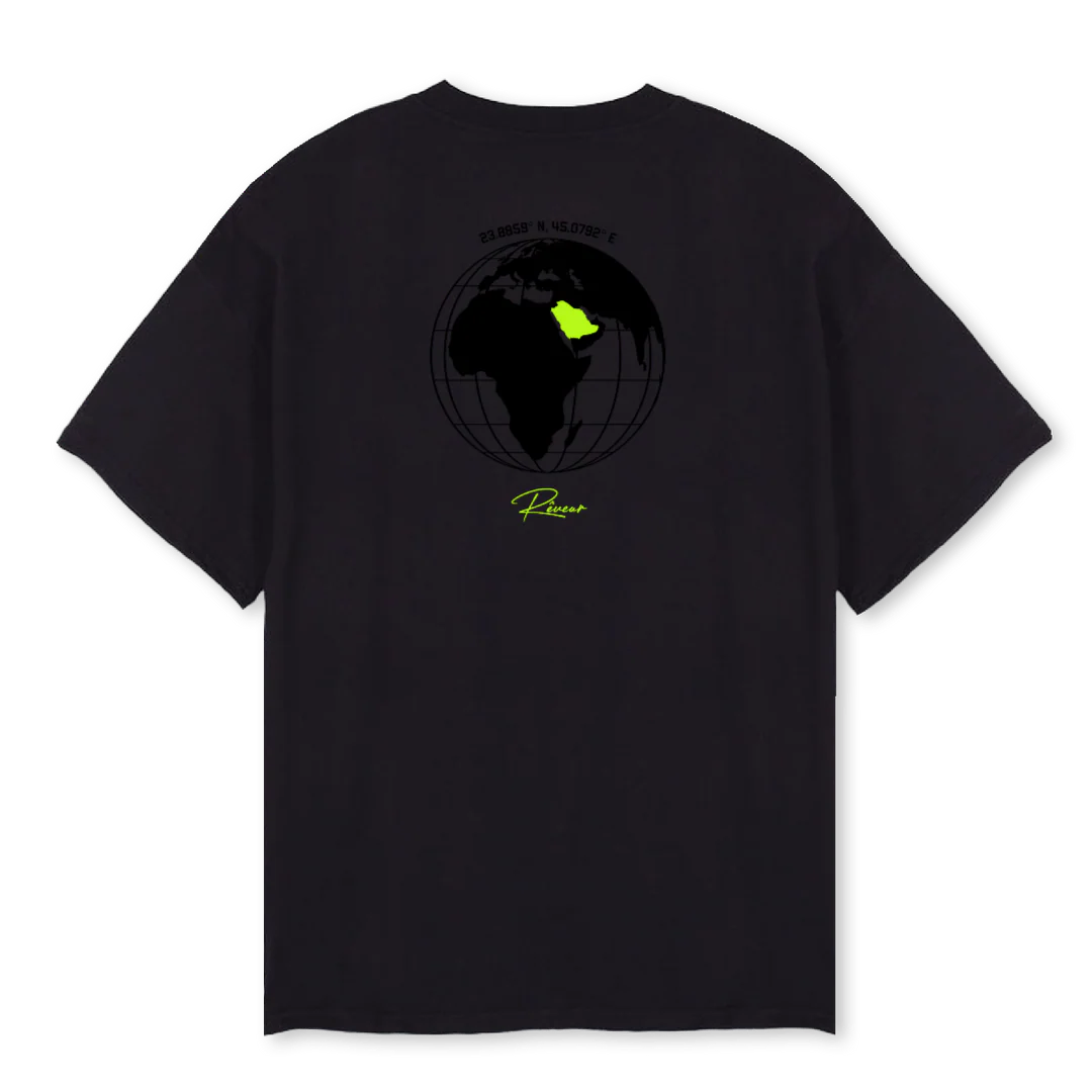 COUNTRY ART Black Oversized Tee. - Image 2