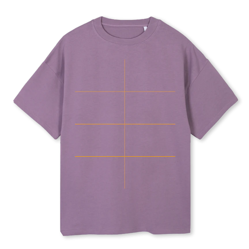 COUNTRY ART Purple Oversized Tee.