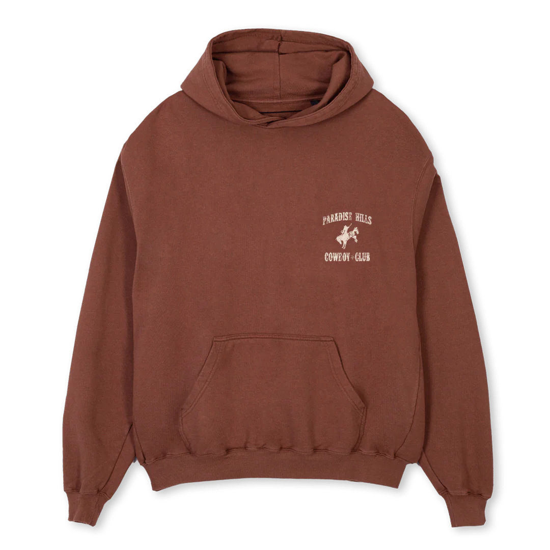 COWBOYCLUB Vintage Brown Oversized Hoodie.