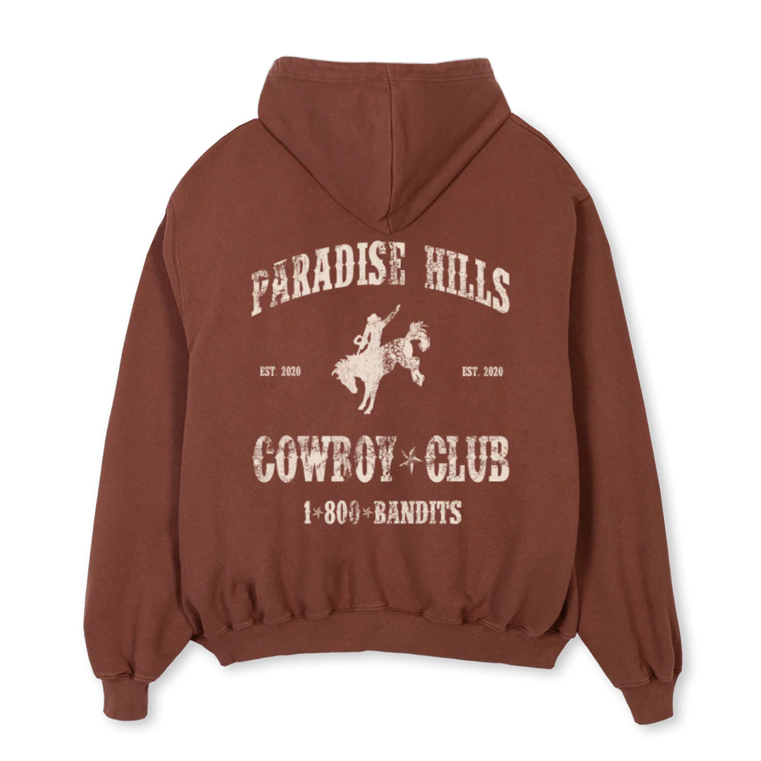 COWBOYCLUB Vintage Brown Oversized Hoodie. - Image 2