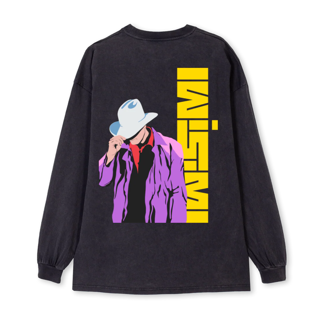 COWBOYTT Vintage Black Oversized LS Tee. - Image 2