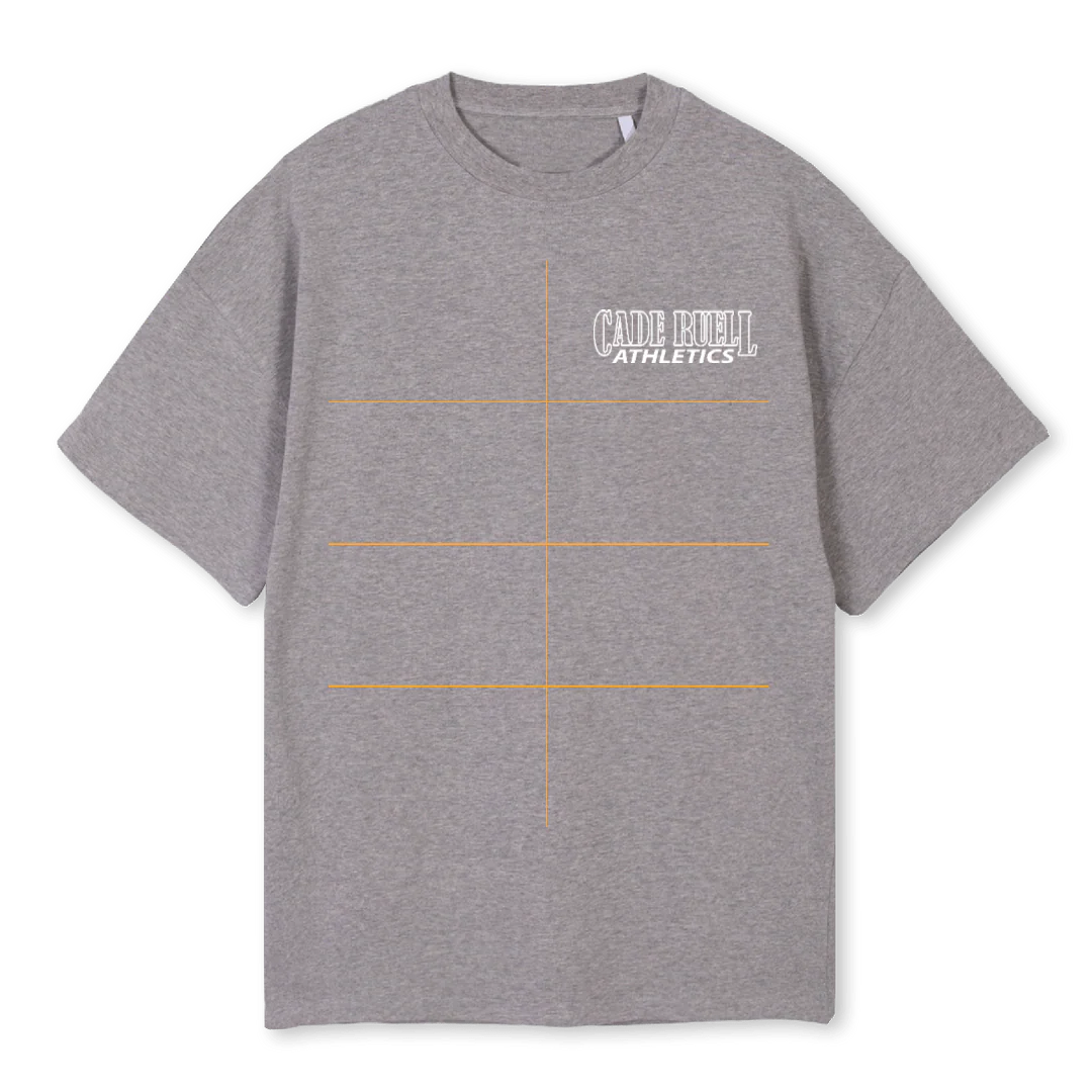 CR ATHLETIC WHIT Grey Marl Oversized Tee.