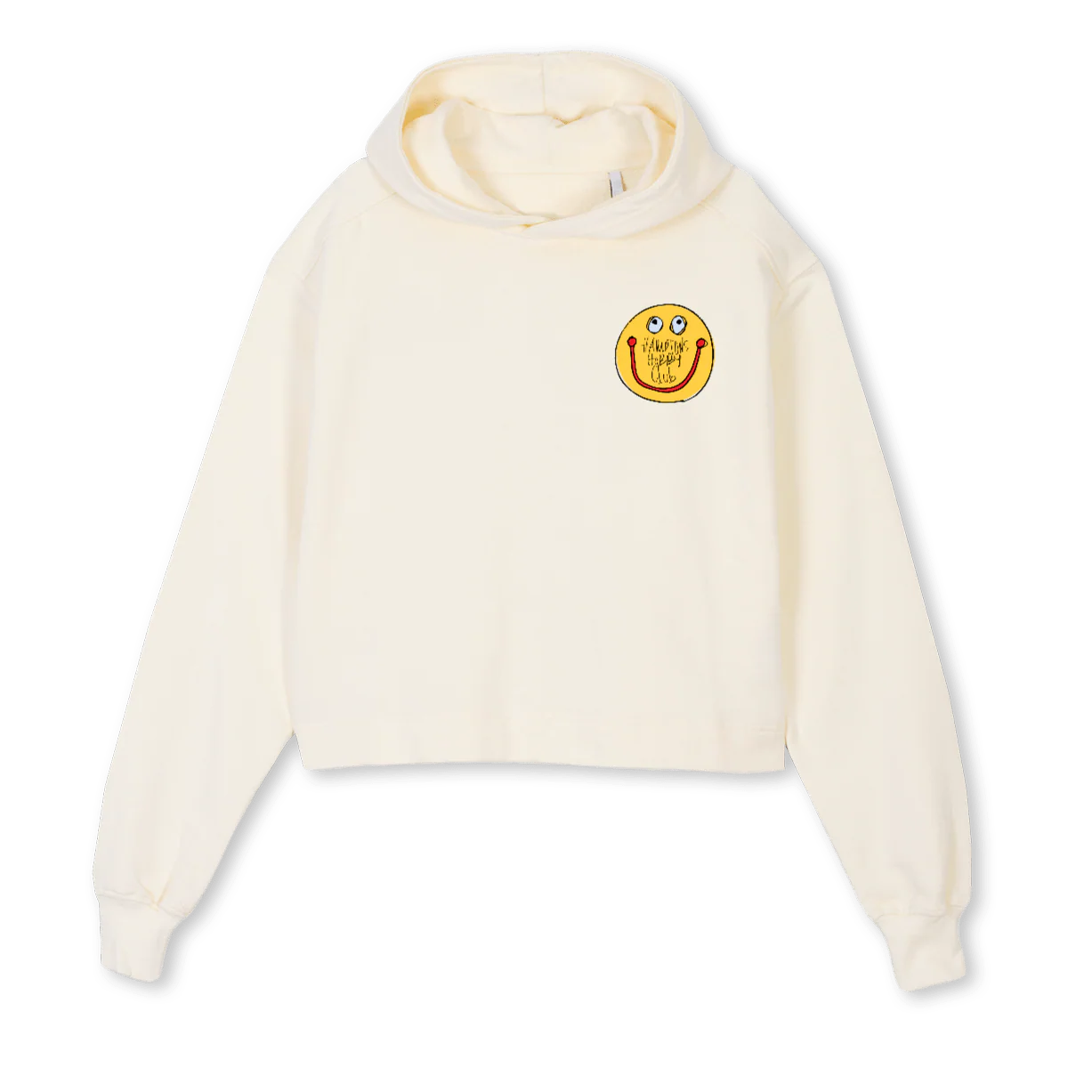 CR Cream Cropped Hoodie.