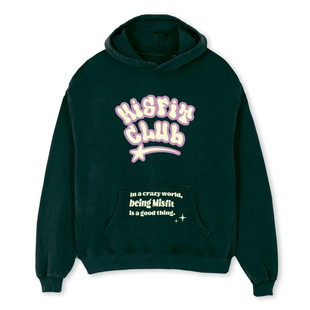 CRAZYWORLD Wild Green Oversized Hoodie.