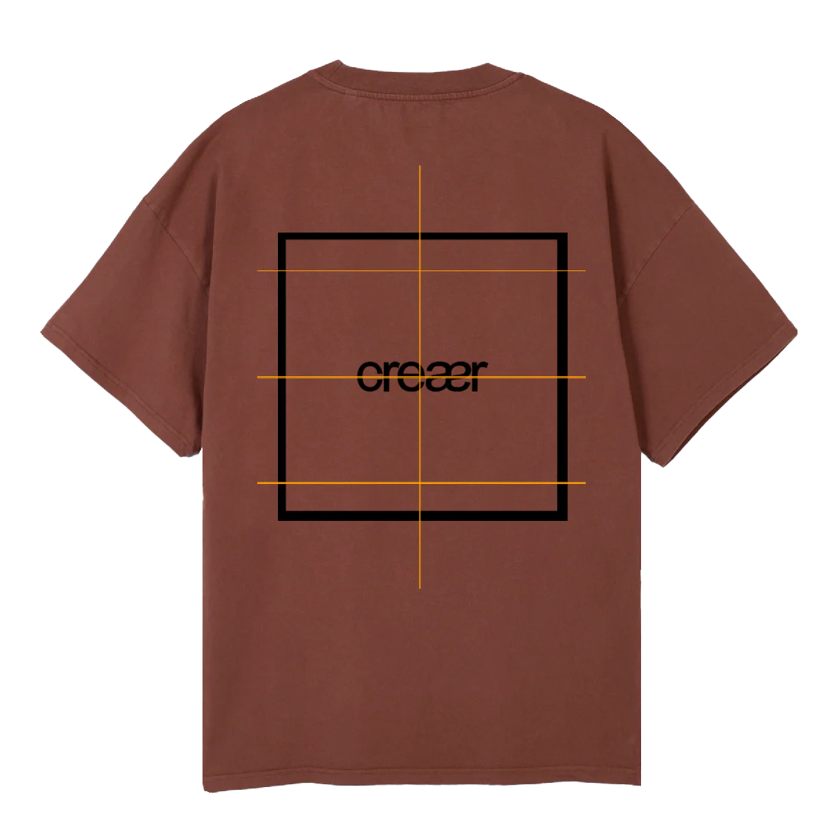 CREAER Vintage Brown Oversized Tee. - Image 2