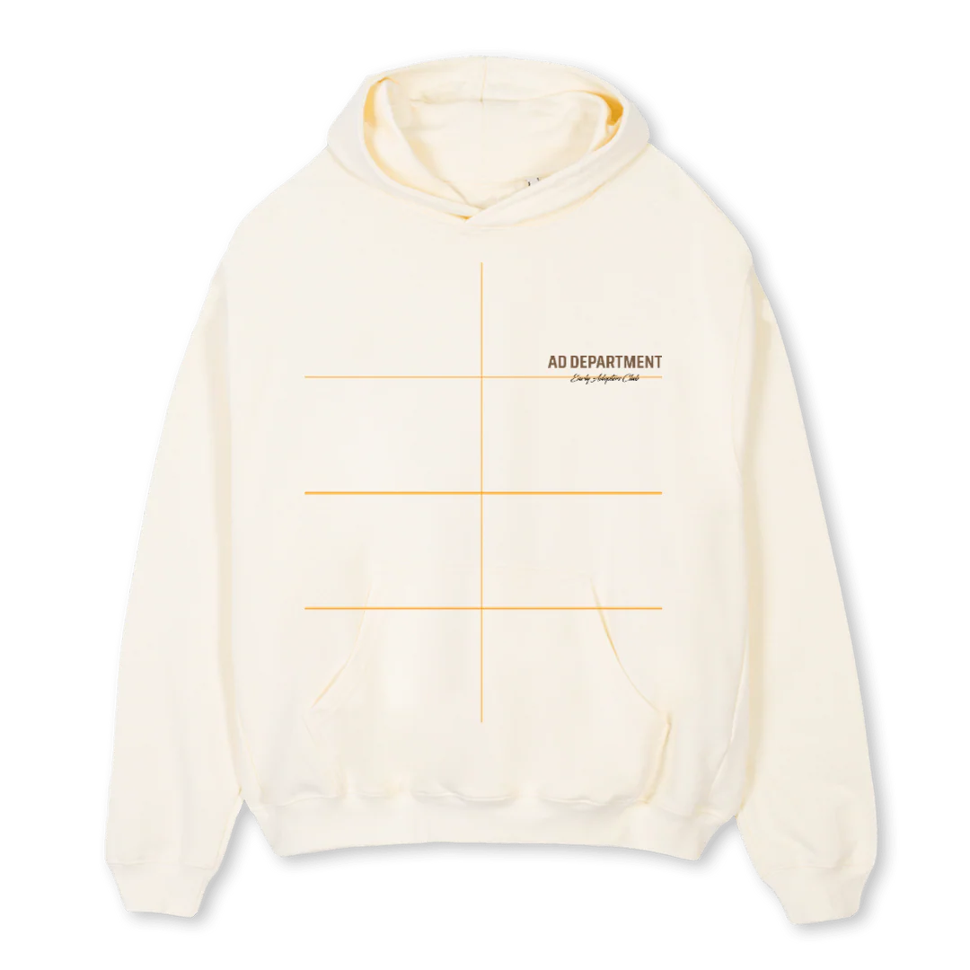 CREAM EAC NEW Cream Oversized Hoodie.