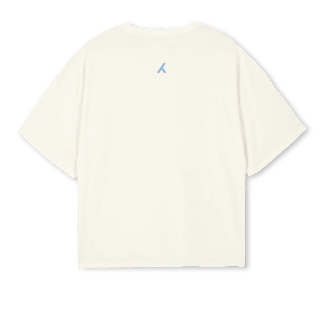 CREAMBLUE Cream Oversized Boxy Tee. - Image 2