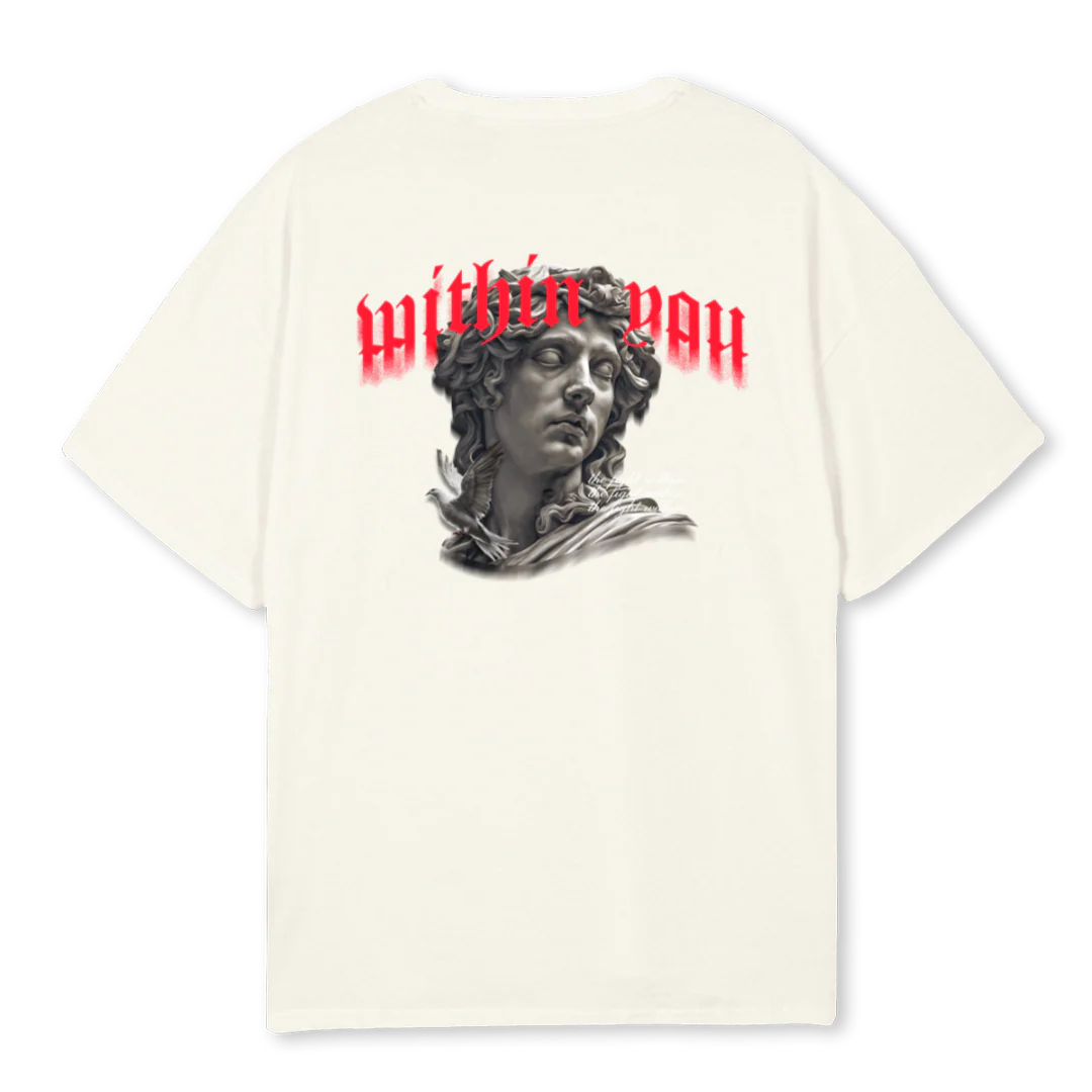 CREAMDESIGN Cream Oversized Tee. - Image 2