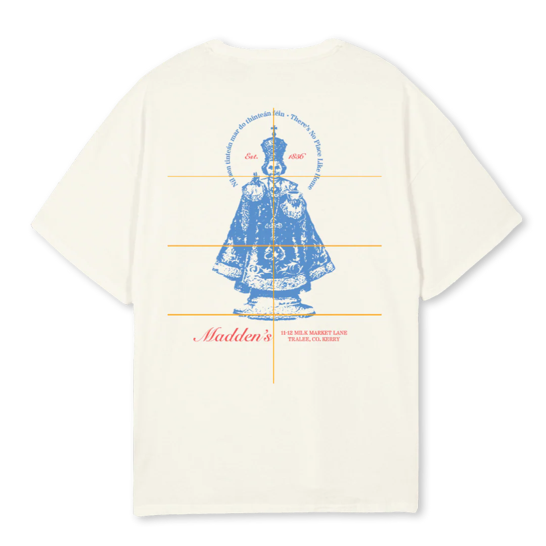 CREAMMADDENS Cream Oversized Tee. - Image 2